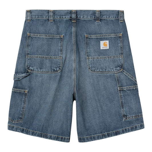 Carhartt Wip OG Single Knee Short - Blue Dark Used Wash - Bermuda di Carhartt Wip | Francis Concept