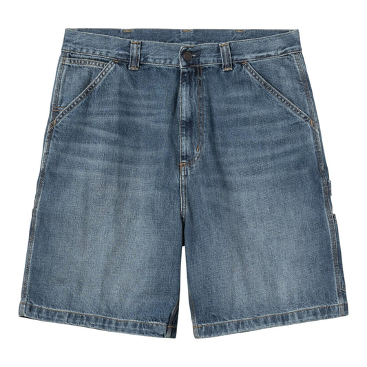Carhartt Wip OG Single Knee Short - Blue Dark Used Wash - Bermuda di Carhartt Wip | Francis Concept