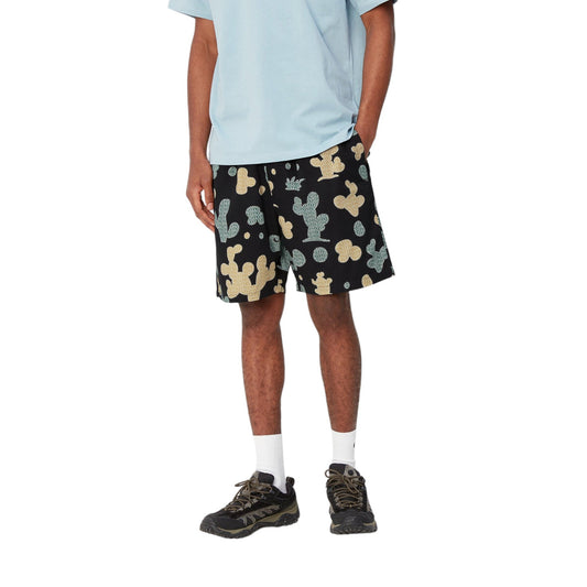 Carhartt Wip Opus Short - Opus Print, Black - Bermuda di Carhartt Wip | Francis Concept
