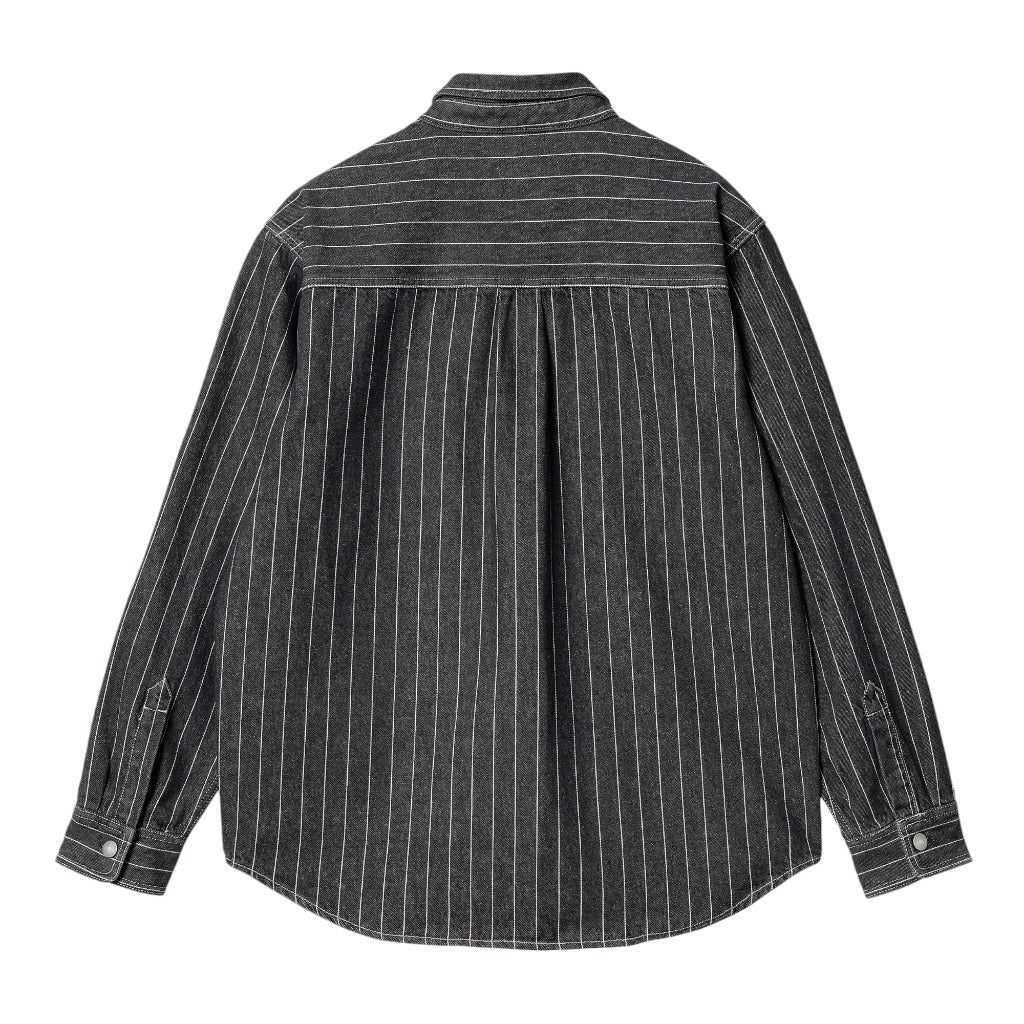 Carhartt Wip Orlean Shirt Jacket - Black / White - Camicie di Carhartt Wip | Francis Concept