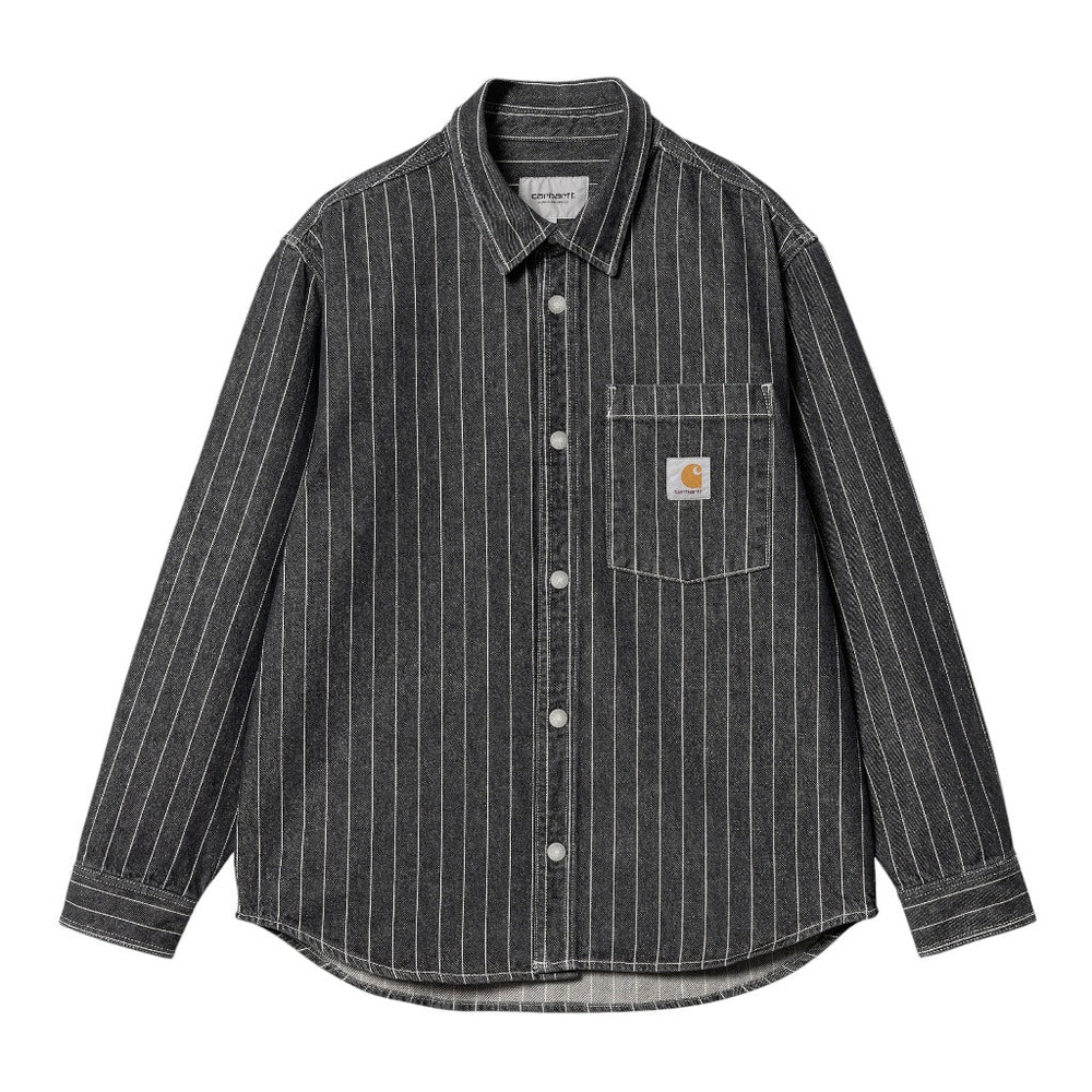 Carhartt Wip Orlean Shirt Jacket - Black / White - Camicie di Carhartt Wip | Francis Concept