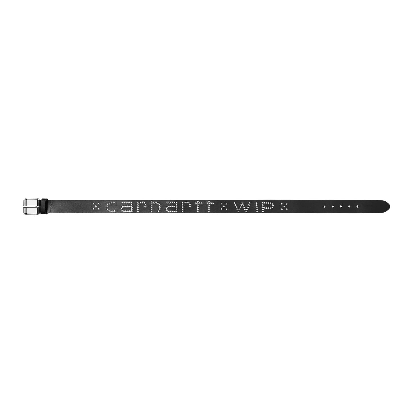 Carhartt Wip Script Studs Belt - Black / Silver - Cinture di Carhartt Wip | Francis Concept