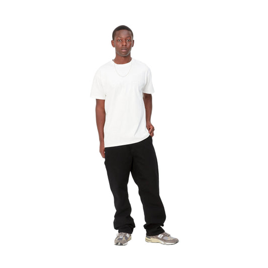 Carhartt Wip Single Knee Pant - Black garment dyed - Pantaloni di Carhartt Wip | Francis Concept
