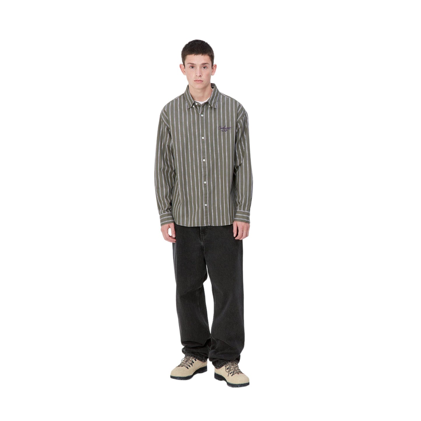 Carhartt Wip Single Knee Pant - Black stone washed - Jeans di Carhartt Wip | Francis Concept