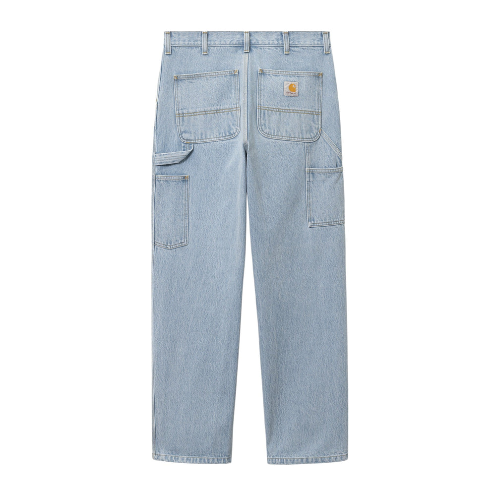 Carhartt Wip Single Knee Pant - Blue havy stone bleached - Pantaloni di Carhartt Wip | Francis Concept