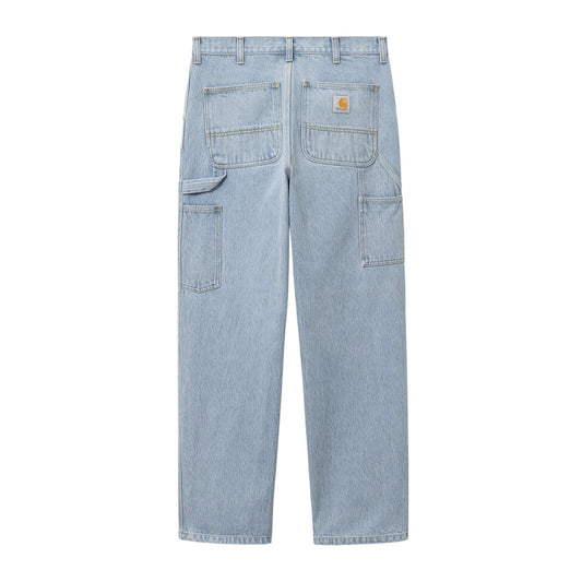 Carhartt Wip Single Knee Pant - Blue havy stone bleached - Pantaloni di Carhartt Wip | Francis Concept