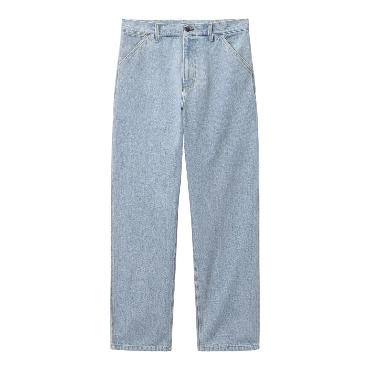Carhartt Wip Single Knee Pant - Blue Heavy Stone Bleached - Pantaloni di Carhartt Wip | Francis Concept