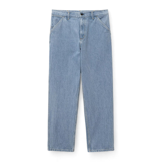 Carhartt Wip Single Knee Pant - Blue Stone Bleached - Pantaloni di Carhartt Wip | Francis Concept
