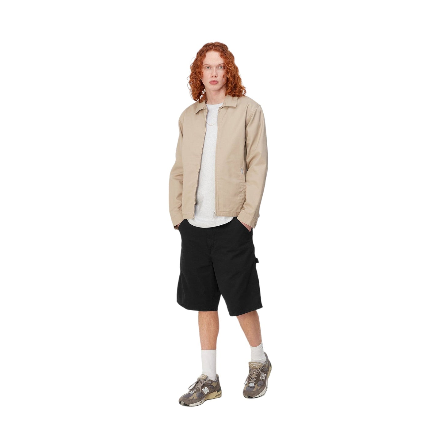 Carhartt Wip Single Knee Short - Black garment dyed - Bermuda di Carhartt Wip | Francis Concept