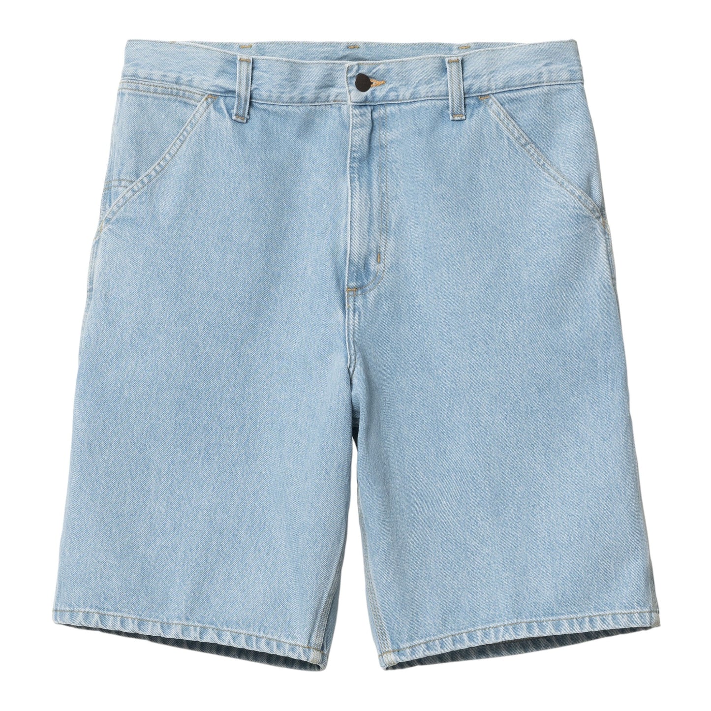 Carhartt Wip Single Knee Short - Blue Heavy Stone Bleached - Bermuda di Carhartt Wip | Francis Concept
