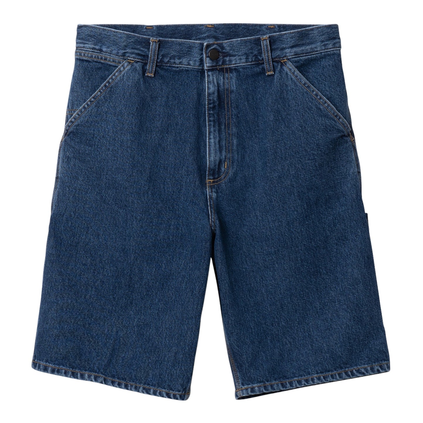 Carhartt Wip Single Knee Short - Blue Stone Washed - Bermuda di Carhartt Wip | Francis Concept