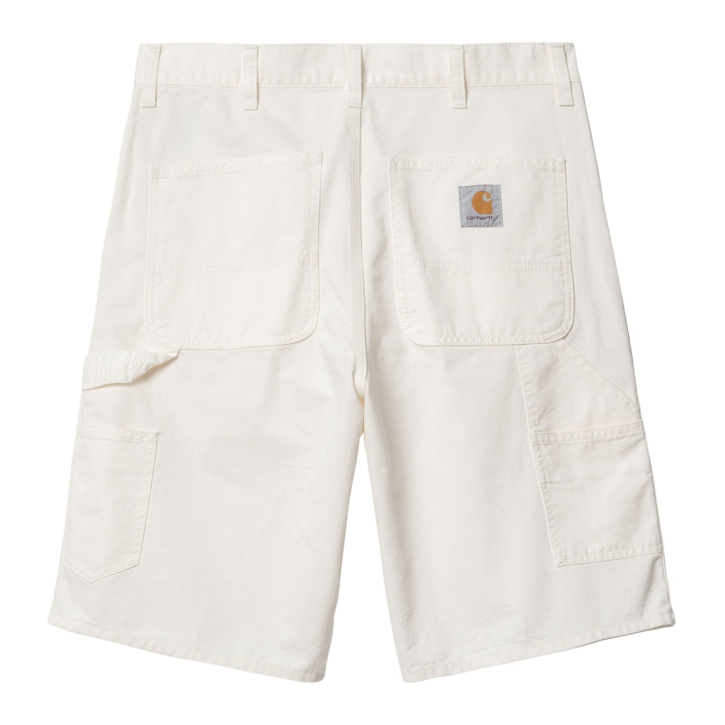 Carhartt Wip Single Knee Short - Off White rinsed - Bermuda di Carhartt Wip | Francis Concept