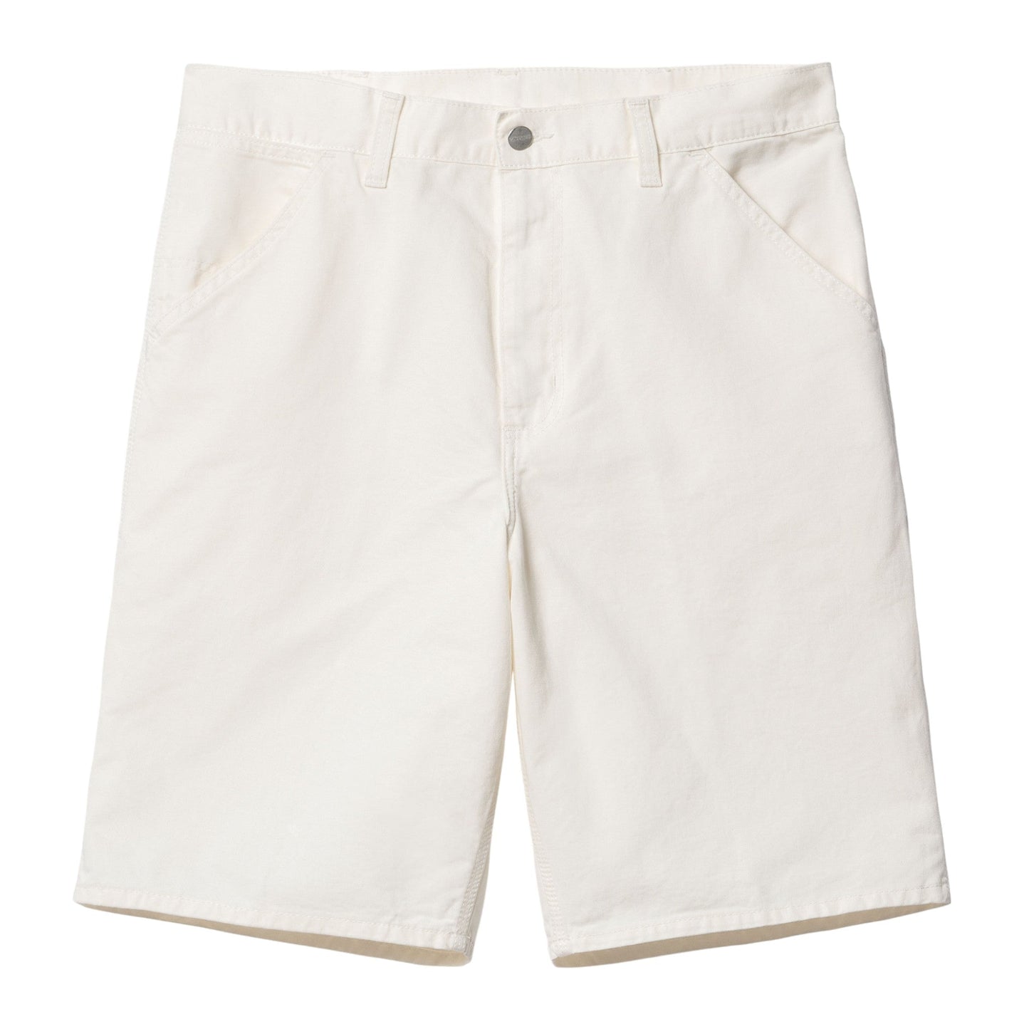 Carhartt Wip Single Knee Short - Off White rinsed - Bermuda di Carhartt Wip | Francis Concept