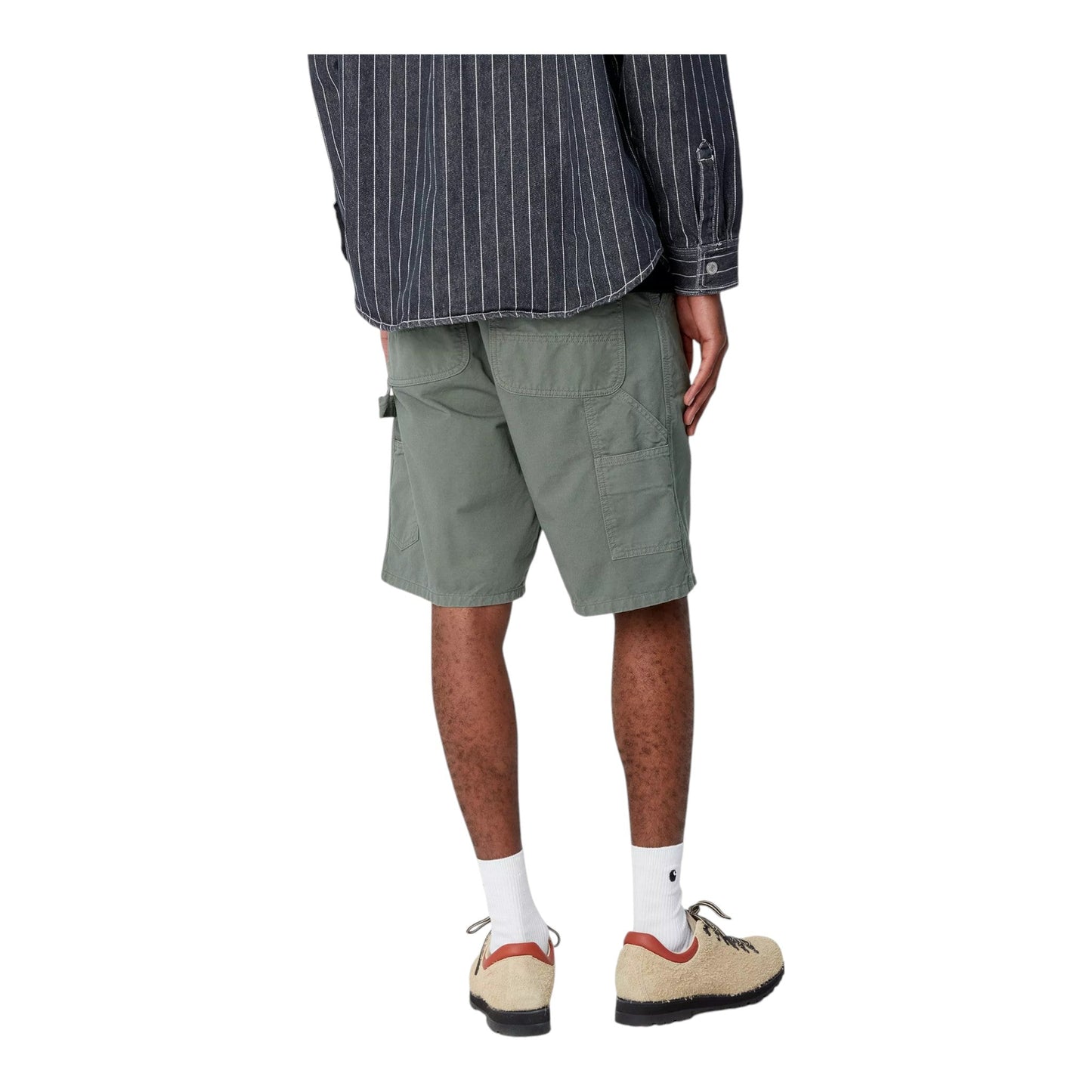 Carhartt Wip Single Knee Short - Park Garment Dyed - Bermuda di Carhartt Wip | Francis Concept