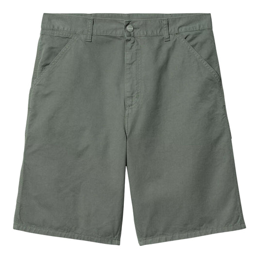 Carhartt Wip Single Knee Short - Park Garment Dyed - Bermuda di Carhartt Wip | Francis Concept