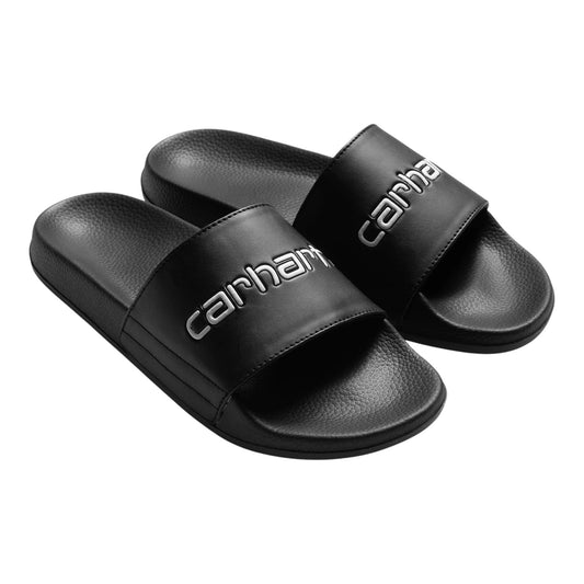 Carhartt Wip Slippers - Black/White - Scarpe di Carhartt Wip | Francis Concept