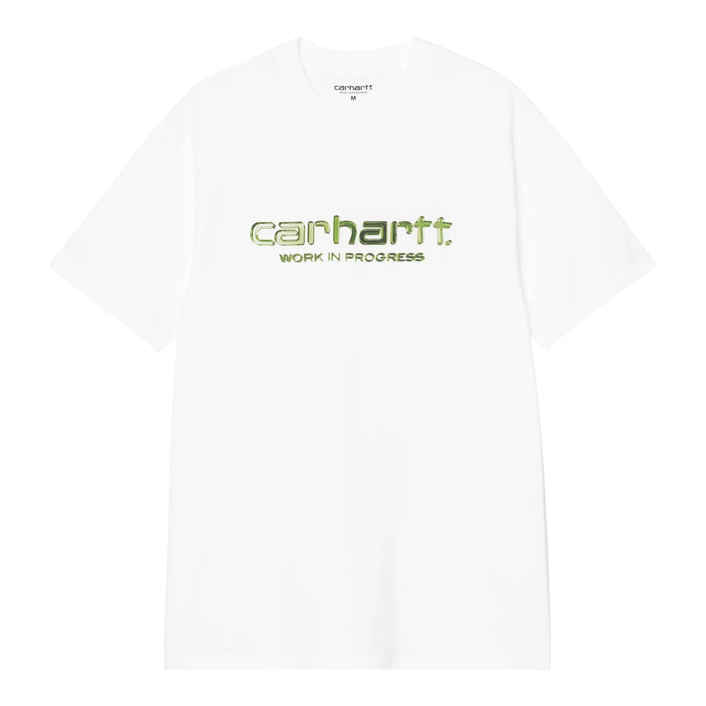 Carhartt Wip Solar Chrome Script T-Shirt - White - T-Shirt di Carhartt Wip | Francis Concept