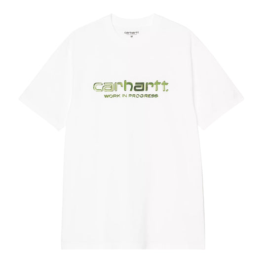 Carhartt Wip Solar Chrome Script T-Shirt - White - T-Shirt di Carhartt Wip | Francis Concept