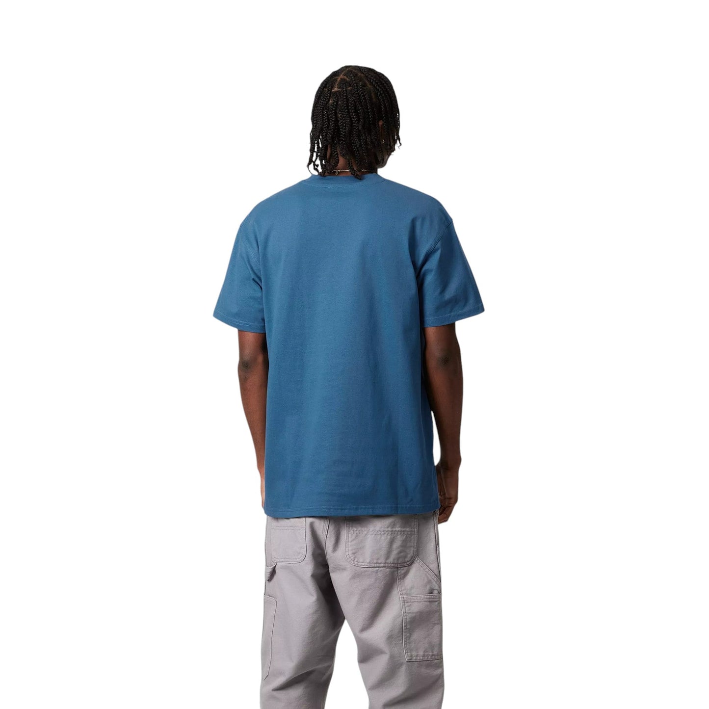 Carhartt Wip S/S American Script T-Shirt - Sodalite - T-Shirt di Carhartt Wip | Francis Concept