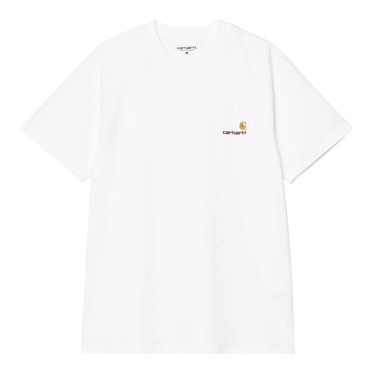 Carhartt Wip S/S American Script T-Shirt - White - T-Shirt di Carhartt Wip | Francis Concept