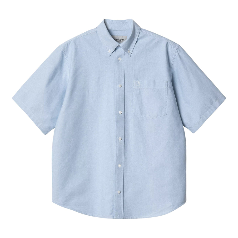 Carhartt Wip S/S Braxton Shirt - Bleach / Wax - Camicie di Carhartt Wip | Francis Concept