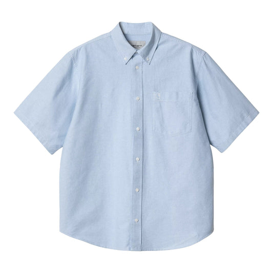 Carhartt Wip S/S Braxton Shirt - Bleach / Wax - Camicie di Carhartt Wip | Francis Concept