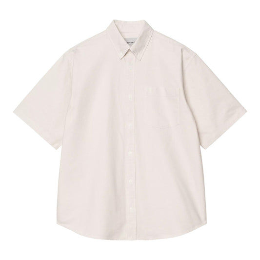 Carhartt Wip S/S Braxton Shirt - Fleur De Sel / Wax - Camicie di Carhartt Wip | Francis Concept