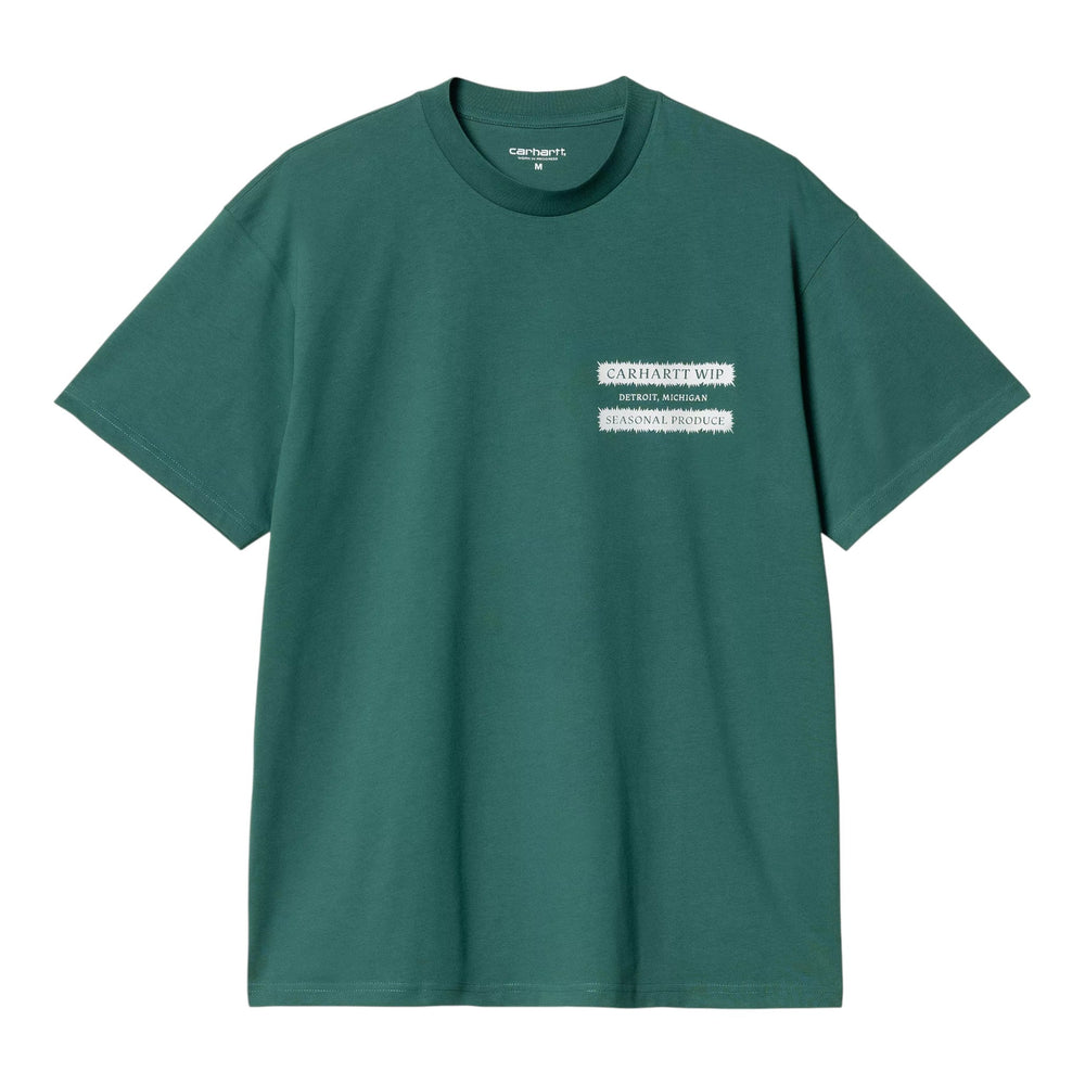 Carhartt Wip S/S Catalogue T-Shirt - Rainforest / White - T-Shirt di Carhartt Wip | Francis Concept