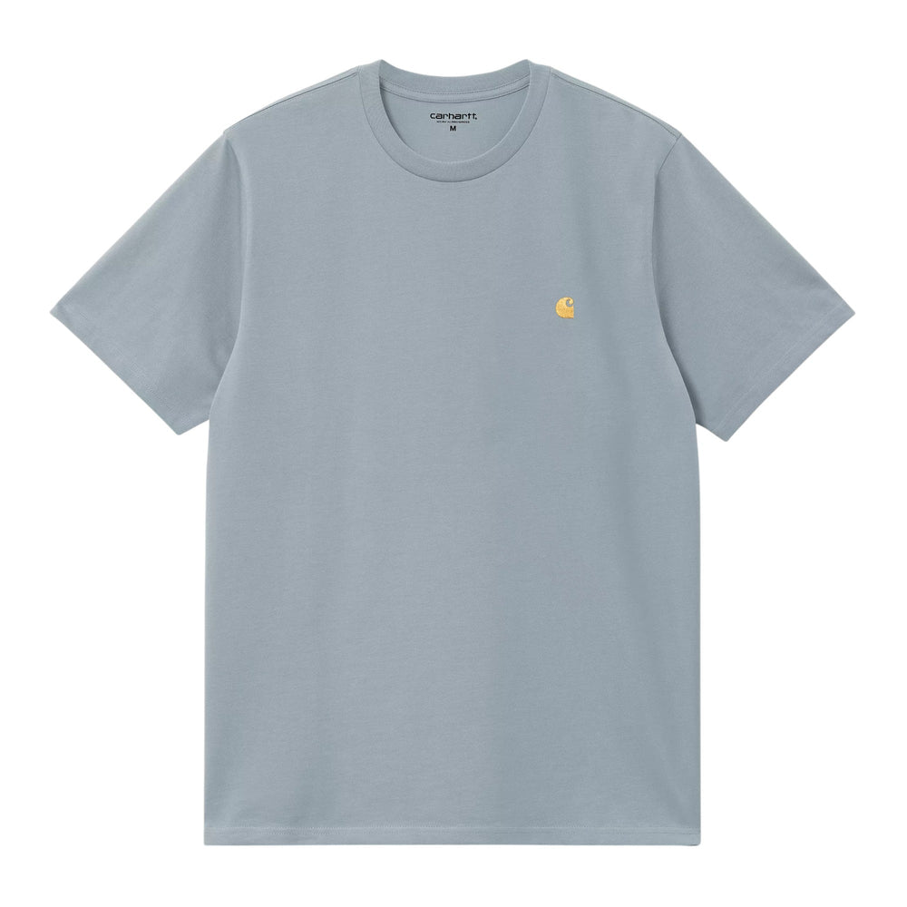 Carhartt Wip S/S Chase T-Shirt - Frosted Blue - T-Shirt di Carhartt Wip | Francis Concept