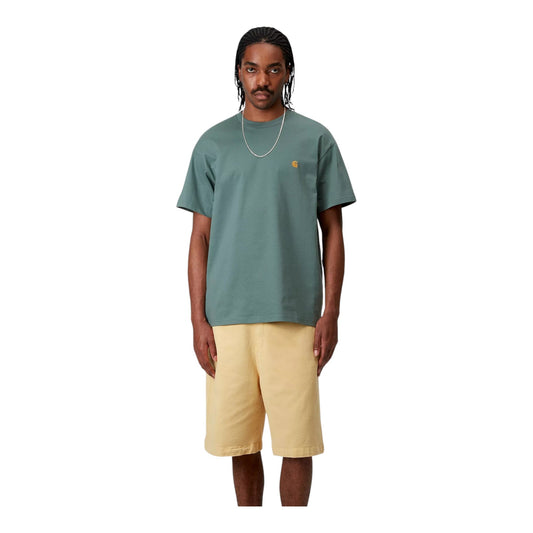 Carhartt Wip S/S Chase T-Shirt - Silver Pine / Gold - T-Shirt di Francis Concept | Francis Concept