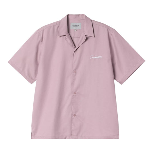 Carhartt Wip S/S Delray Shirt - Hortensia / White - Camicie di Carhartt Wip | Francis Concept