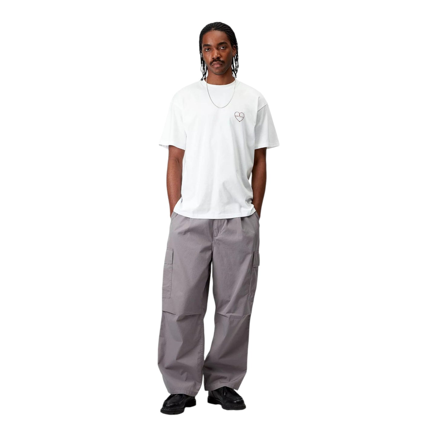 Carhartt Wip S/S Furoshiki T-Shirt - White / Red - T-Shirt di Carhartt Wip | Francis Concept