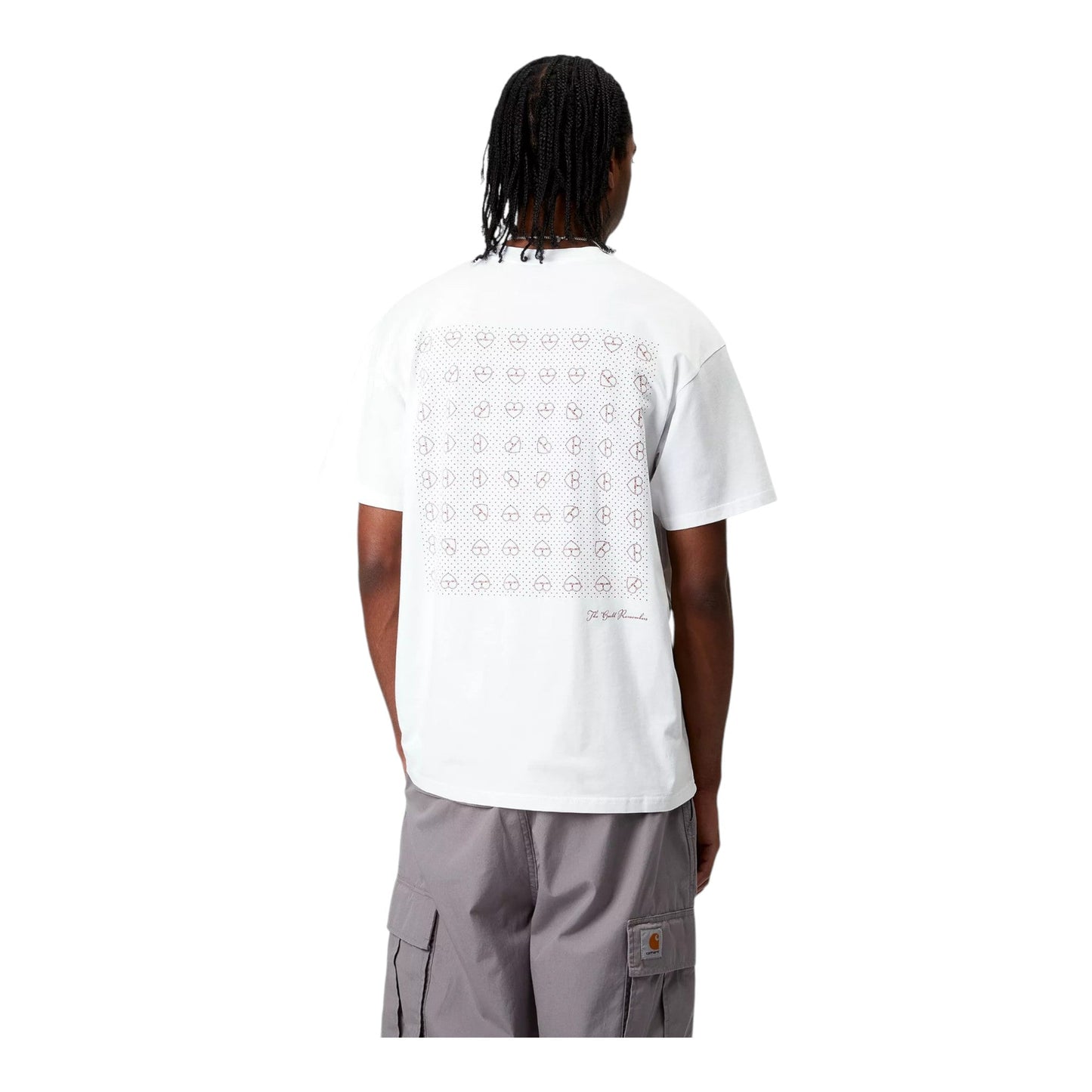 Carhartt Wip S/S Furoshiki T-Shirt - White / Red - T-Shirt di Carhartt Wip | Francis Concept