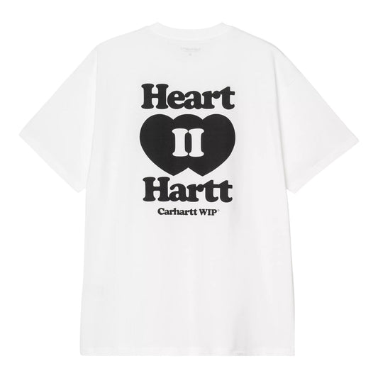 Carhartt Wip S/S Heart II Hartt T-Shirt - White - T-Shirt di Carhartt Wip | Francis Concept