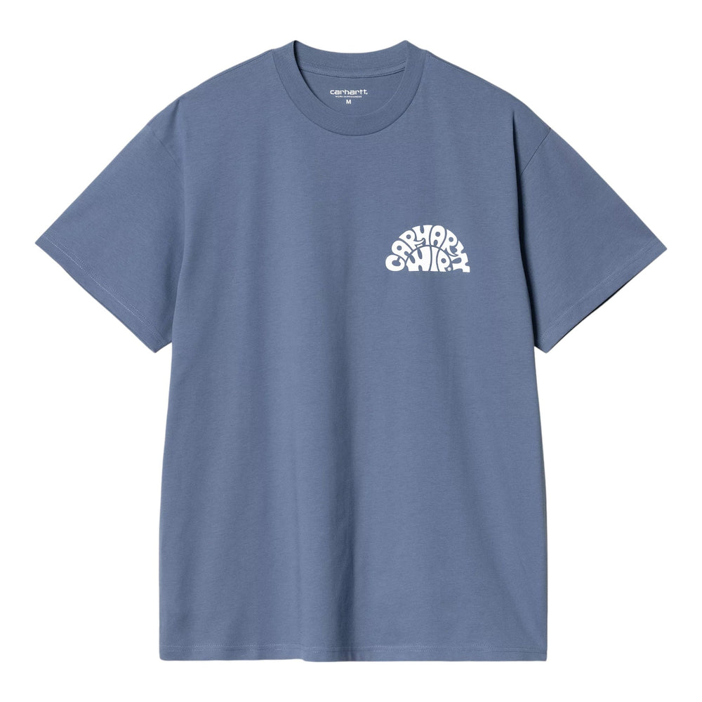 Carhartt Wip S/S Jazzy T-Shirt - Blue Iris / White - T-Shirt di Carhartt Wip | Francis Concept