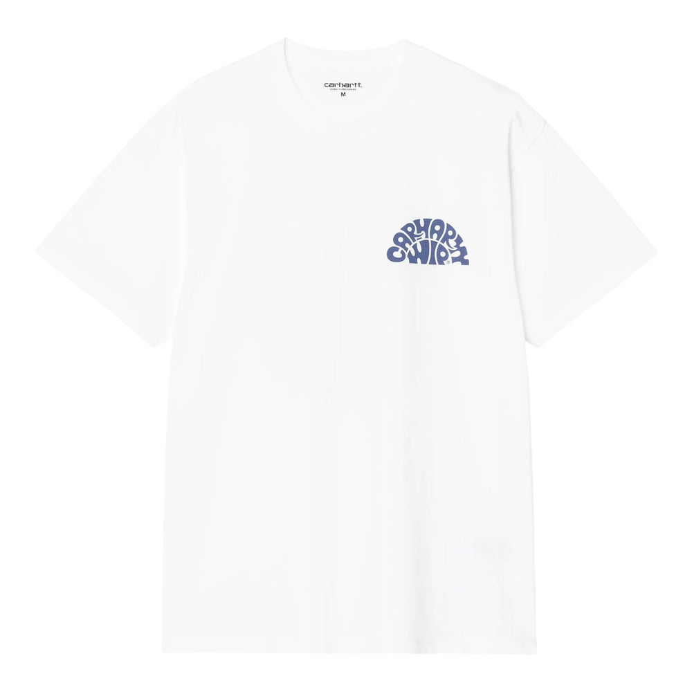 Carhartt Wip S/S Jazzy White / Blue Iris - T-Shirt di Carhartt Wip | Francis Concept