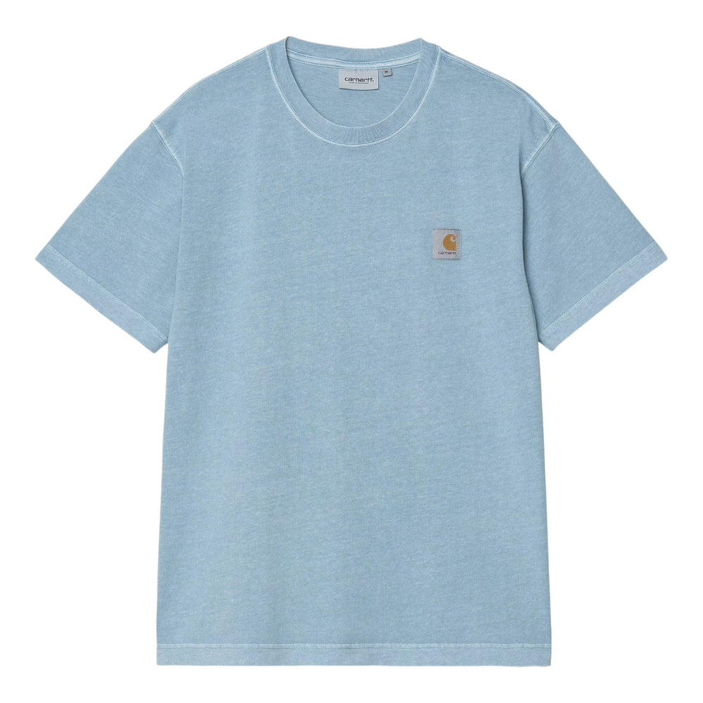 Carhartt Wip S/S Nelson T-Shirt - Clay Blue Garment Dyed - T-Shirt di Carhartt Wip | Francis Concept