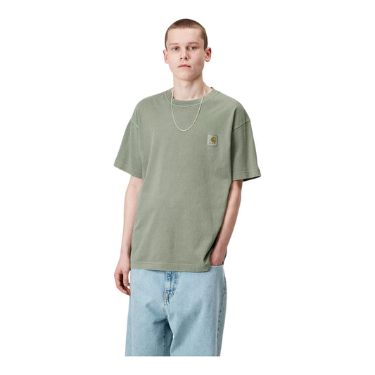 Carhartt Wip S/S Nelson T-Shirt - Park Garment Dyed - T-Shirt di Carhartt Wip | Francis Concept