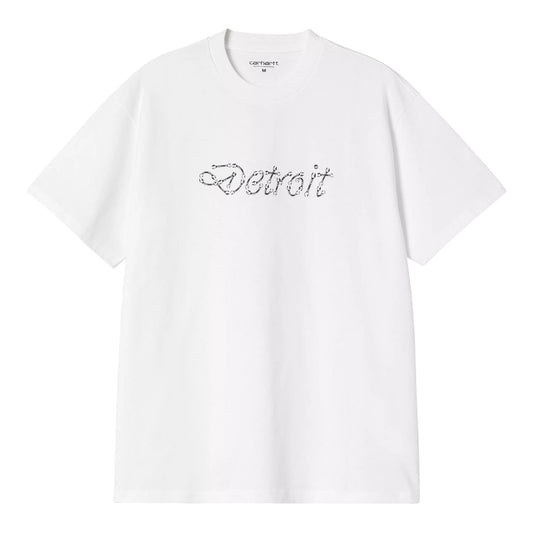 Carhartt Wip S/S Peace And Work T-Shirt - White / Black - T-Shirt di Carhartt Wip | Francis Concept