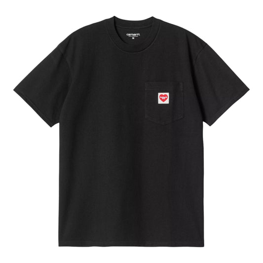 Carhartt Wip S/S Pocket T-Shirt - Black / Red - T-Shirt di Carhartt Wip | Francis Concept