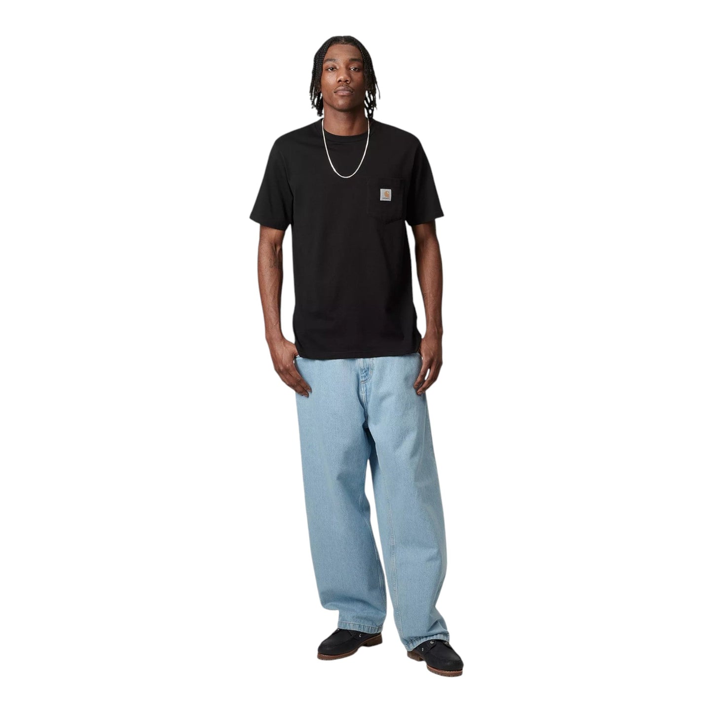 Carhartt Wip S/S Pocket T-Shirt - Black - T-Shirt di Carhartt Wip | Francis Concept