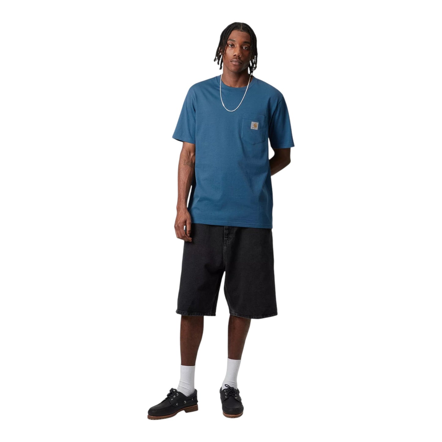 Carhartt Wip S/S Pocket T-Shirt - Sodalite - T-Shirt di Carhartt Wip | Francis Concept