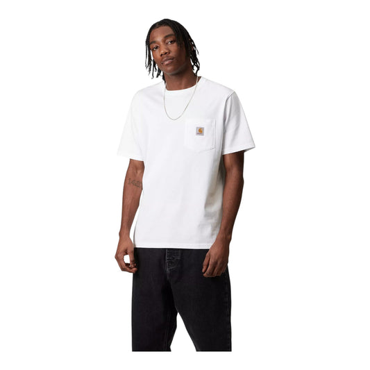 Carhartt Wip S/S Pocket T-Shirt - White - T-Shirt di Carhartt Wip | Francis Concept