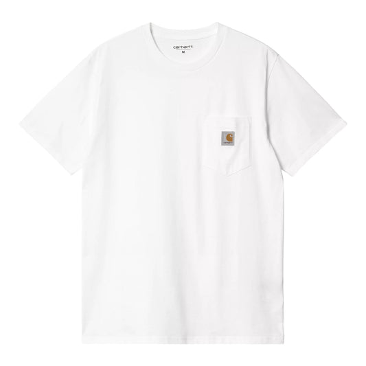 Carhartt Wip S/S Pocket T-Shirt - White - T-Shirt di Carhartt Wip | Francis Concept