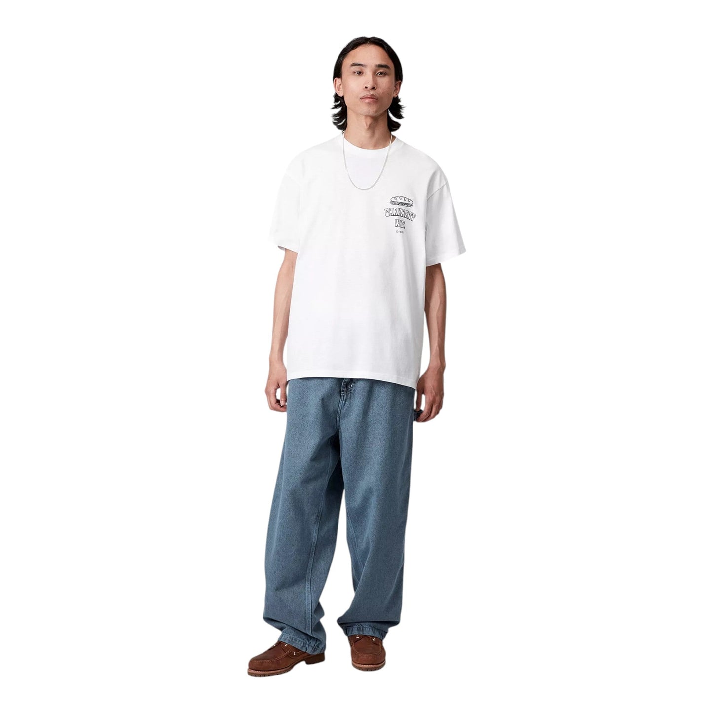 Carhartt Wip S/S Sandwich T-Shirt - White - T-Shirt di Carhartt Wip | Francis Concept