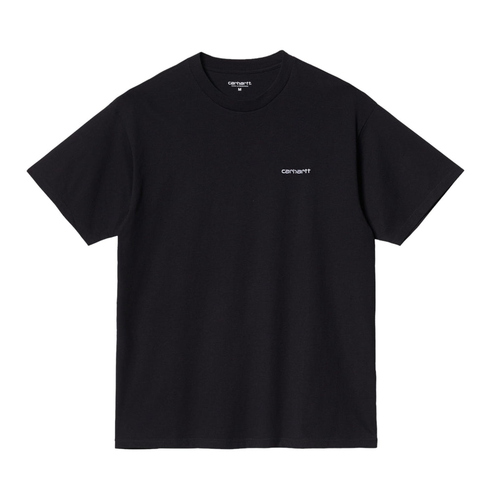 Carhartt Wip S/S Script Embroidery T-Shirt - Black / White - T-Shirt di Carhartt Wip | Francis Concept