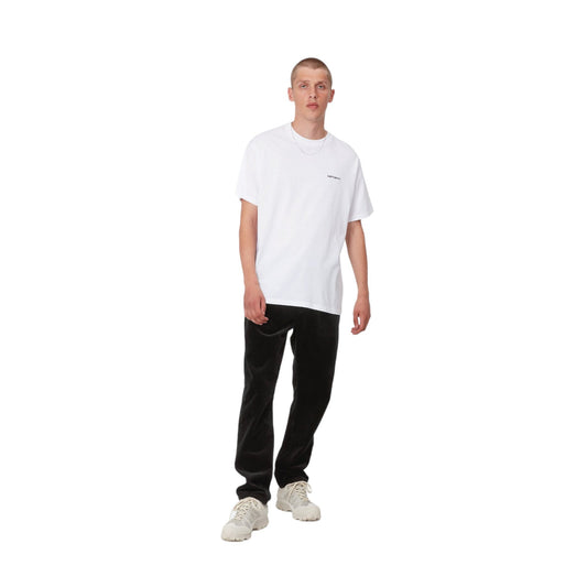 Carhartt Wip S/S Script Embroidery T-Shirt - White / Black - T-Shirt di Carhartt Wip | Francis Concept