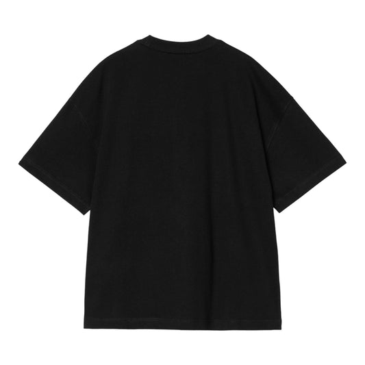 Carhartt Wip S/S Signature Script T-Shirt - Black / White - T-Shirt di Carhartt Wip | Francis Concept