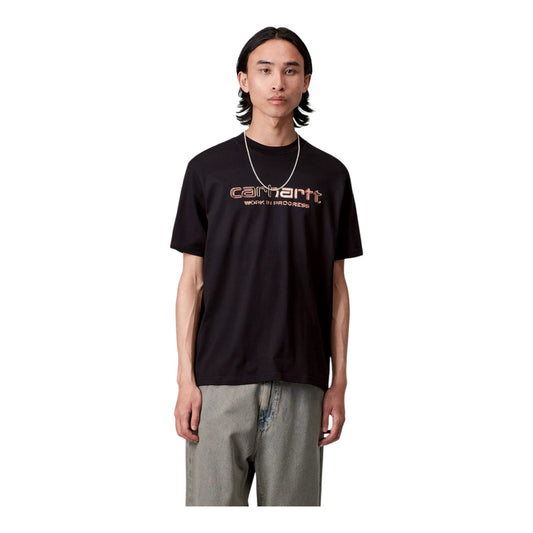 Carhartt Wip S/S Solar Chrome T-Shirt - Black - T-Shirt di Carhartt Wip | Francis Concept