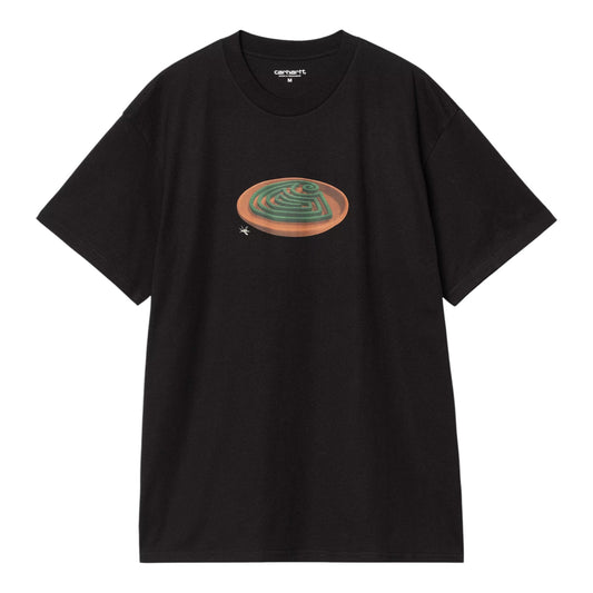 Carhartt Wip S/S Spiral T-Shirt - Black - T-Shirt di Carhartt Wip | Francis Concept